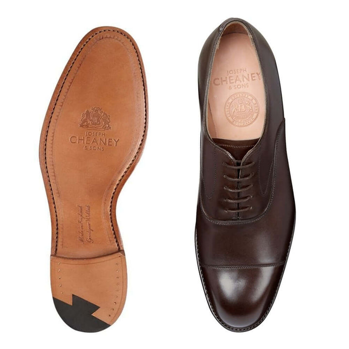 Alfred Mocha Calf Leather Oxford Cap Toe