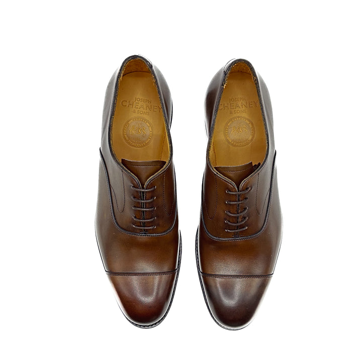 Alfred Mocha Calf Leather Oxford Cap Toe