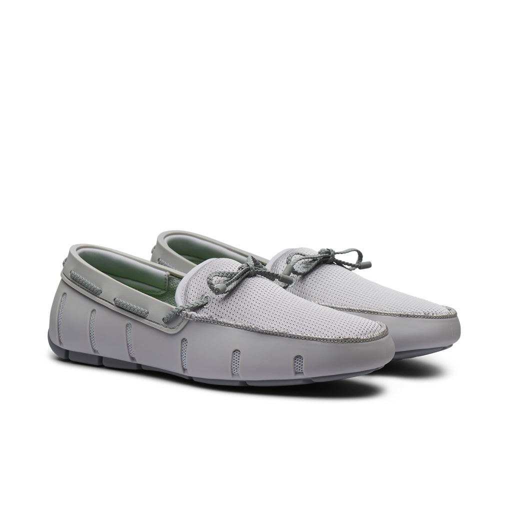 Braided Lace Loafer - Light Gray/Gray