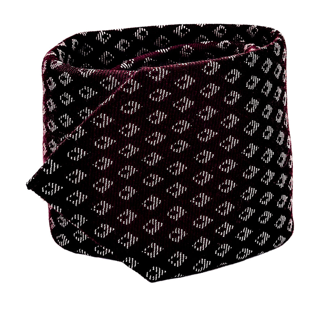 Burgundy Medallion Blend Tie