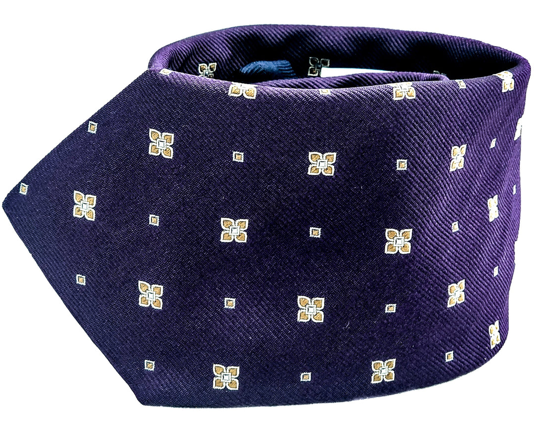 Purple Motif Tie