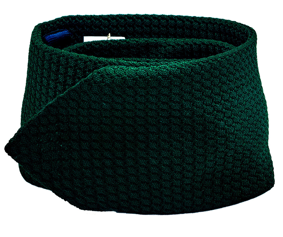 Dark Green Woven Tie
