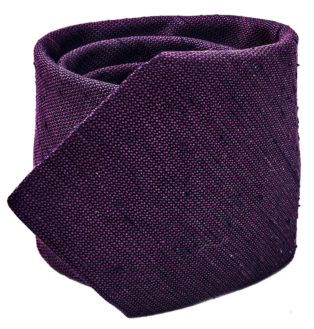 Purple with Navy Texture Tie