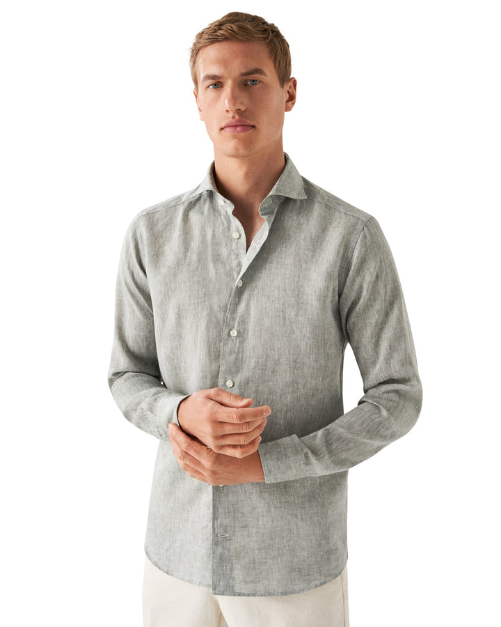 Slim Fit Casual Organic Linen