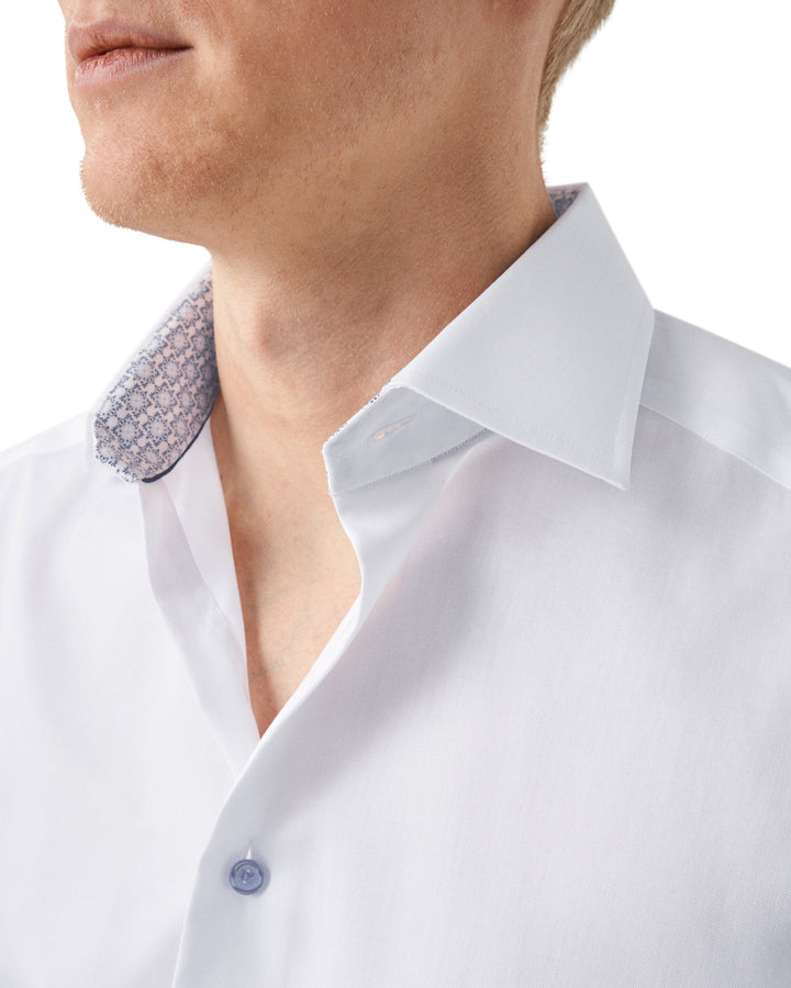 Contemporary Fit Signature Twill with Light Blue Details
