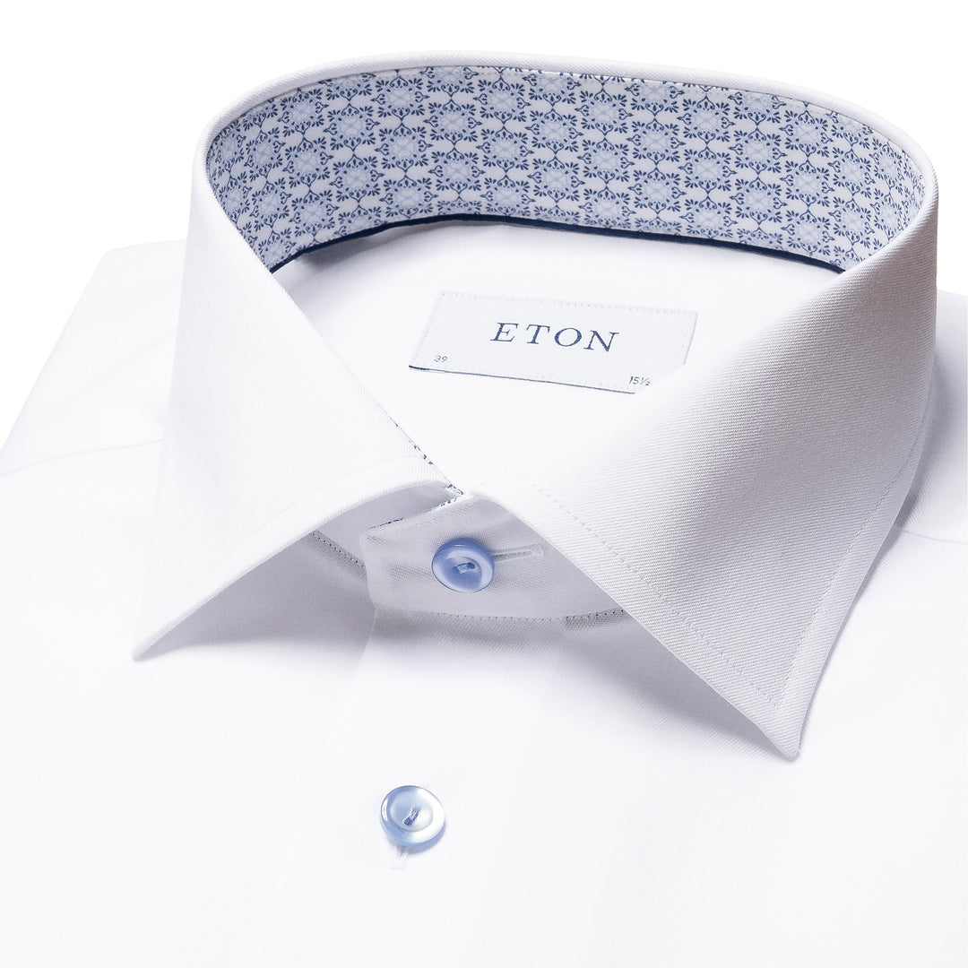 Contemporary Fit Signature Twill with Light Blue Details