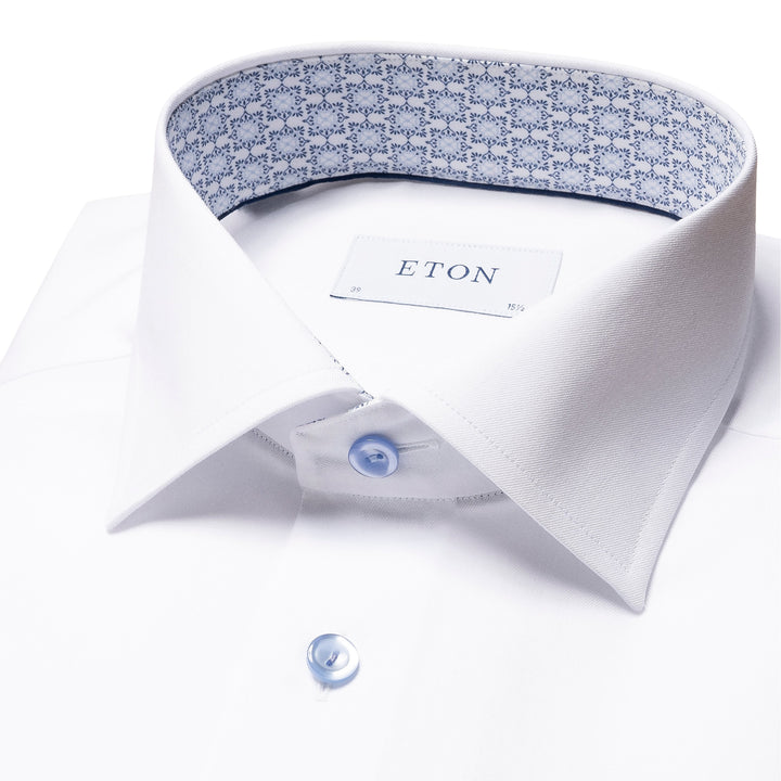 Contemporary Fit Signature Twill with Light Blue Details
