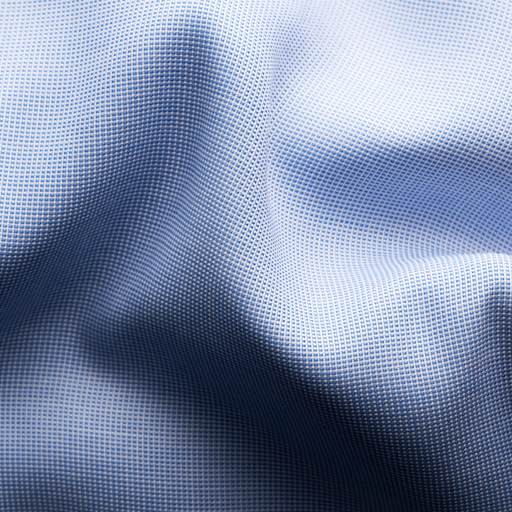Slim Fit Micro Check Twill with Colour Coordinated Buttons