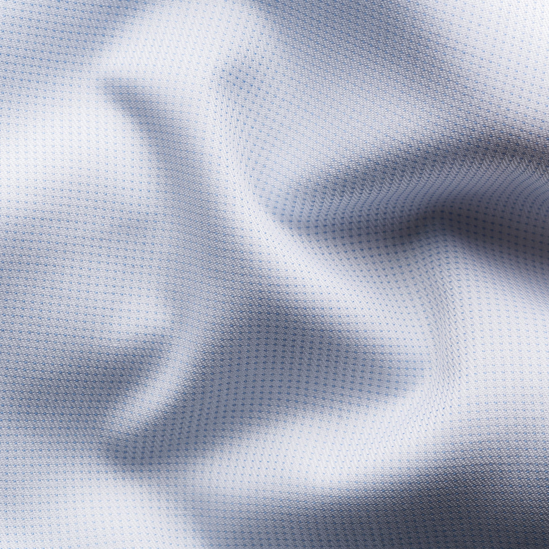 Contemporary Fit Pin Dot Signature Twill