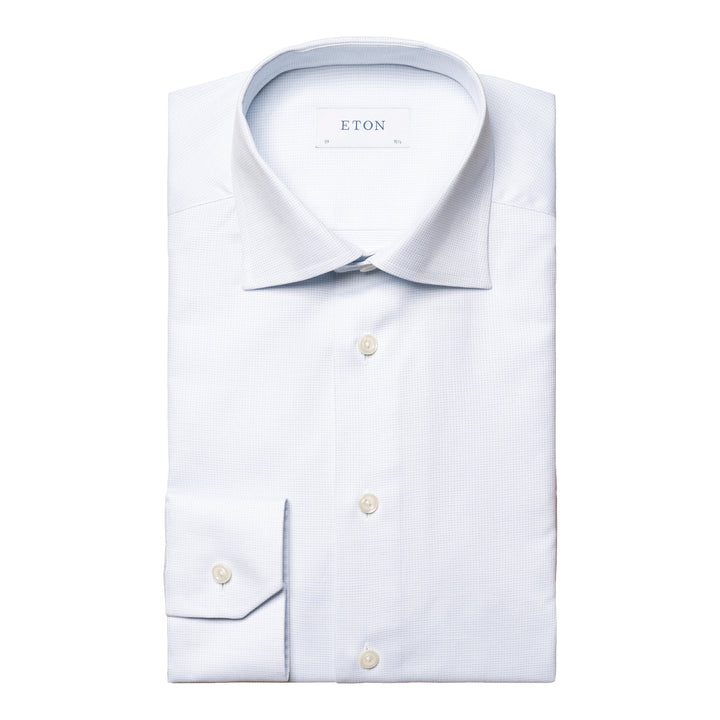 Contemporary Fit Pin Dot Signature Twill
