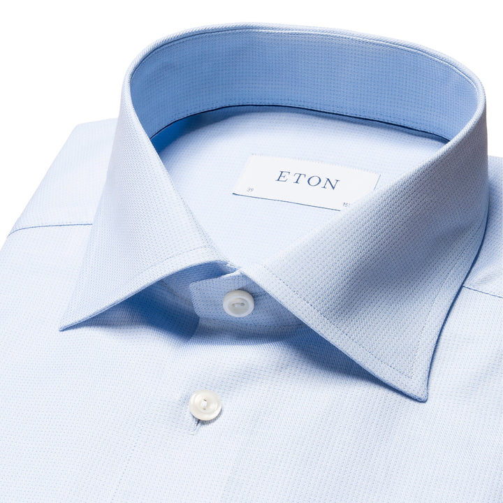 Slim Fit Pin-Dot Signature Twill