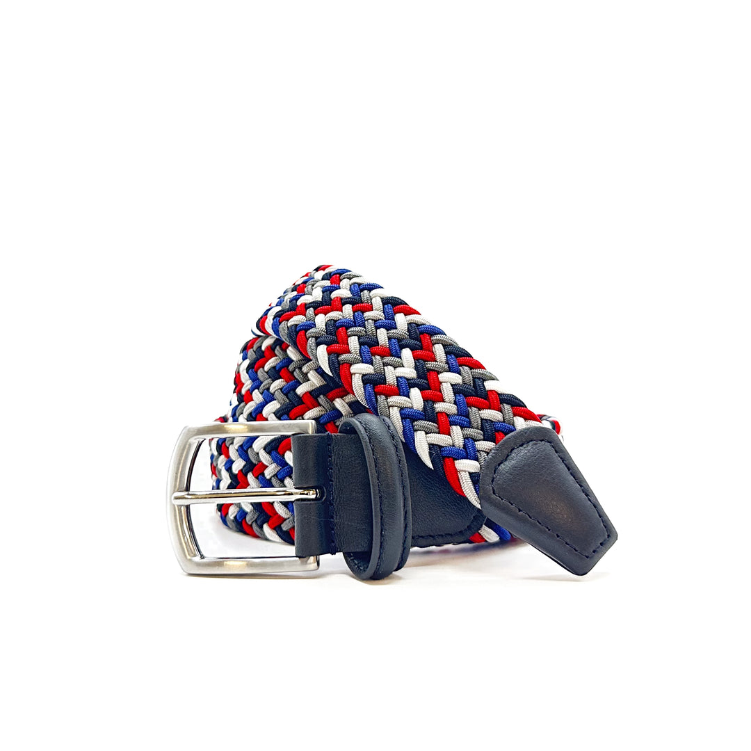Classic Multi Colour Elastic Woven Belt