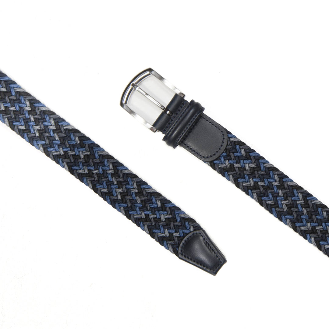 Classic Multi Colour Elastic Woven Belt