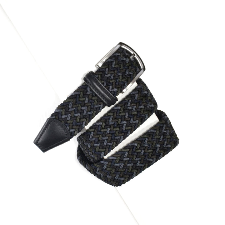 Classic Multi Colour Elastic Woven Belt