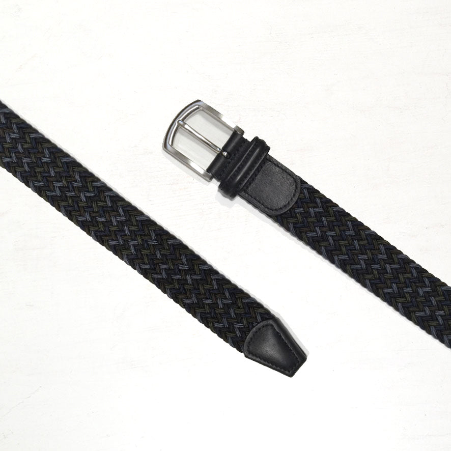 Classic Multi Colour Elastic Woven Belt