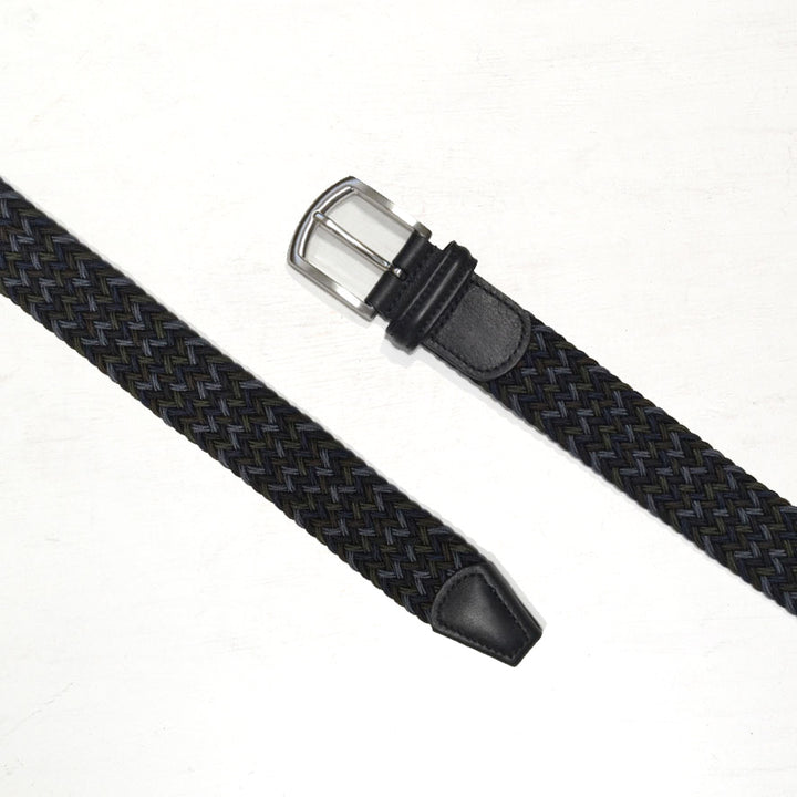 Classic Multi Colour Elastic Woven Belt