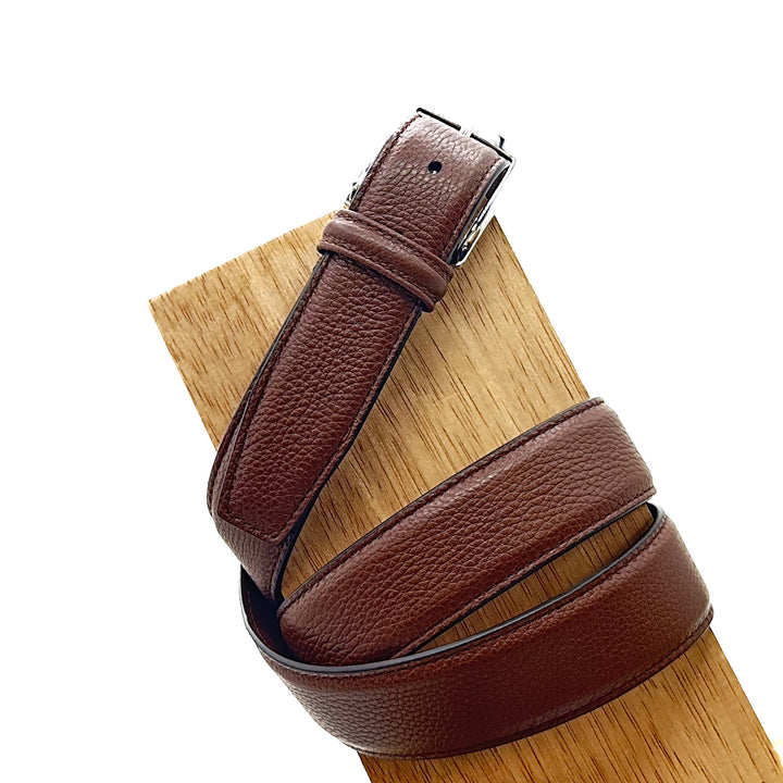 Stitched Grained Leather