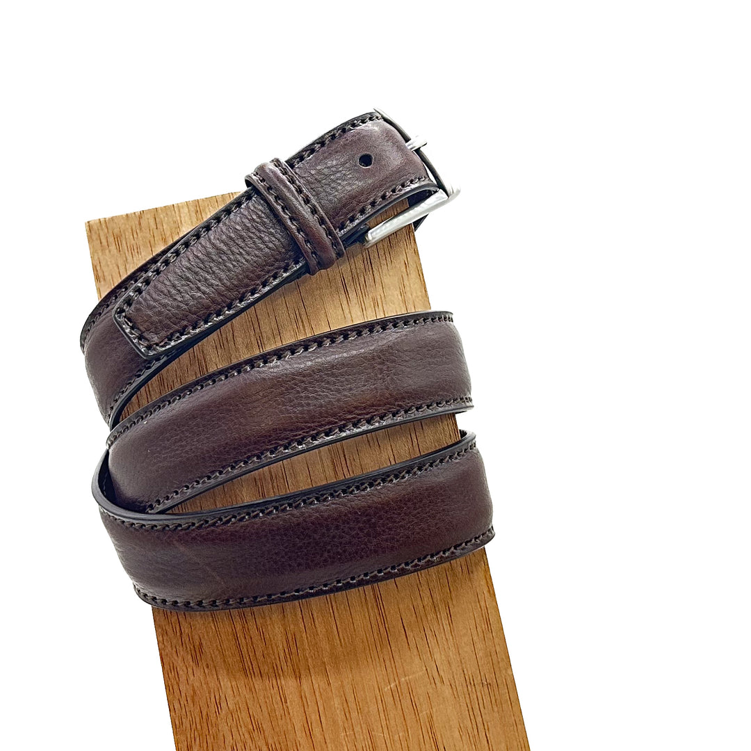 Stitched Grained Leather