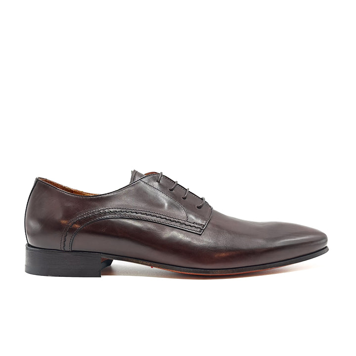 Ian Calf Leather Derby Plain Front