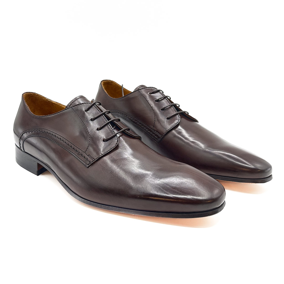 Ian Calf Leather Derby Plain Front