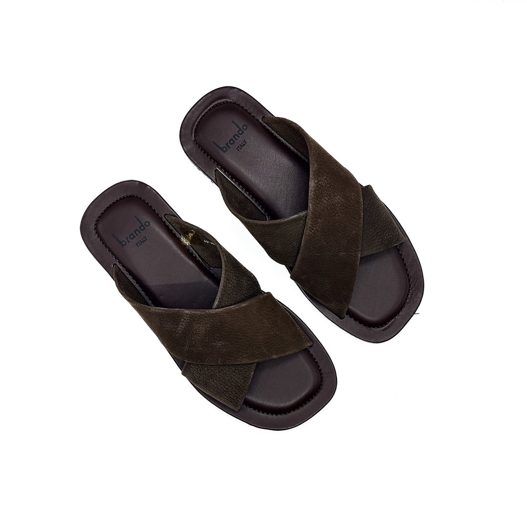 M5332 Leather Cross-over Slide