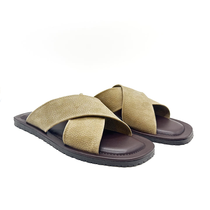 M5332 Leather Cross-over Slide
