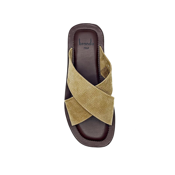 M5332 Leather Cross-over Slide