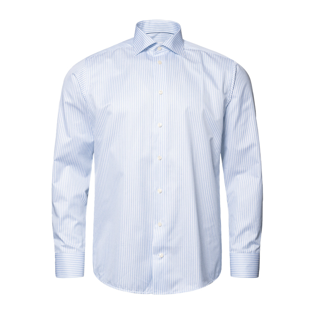 Contemporary Fit Layered Stripe Fine Twill