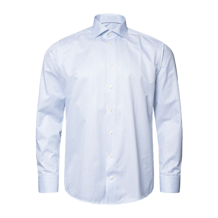 Contemporary Fit Layered Stripe Fine Twill