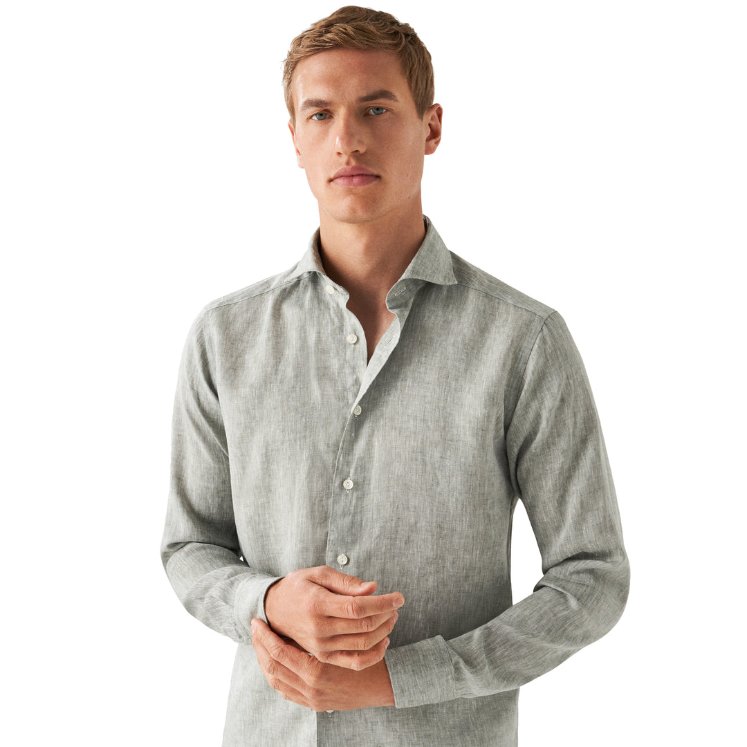 Slim Fit Casual Organic Linen
