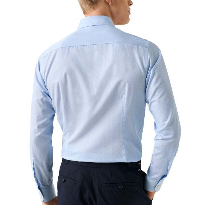 Slim Fit Fine Stripe Signature Twill