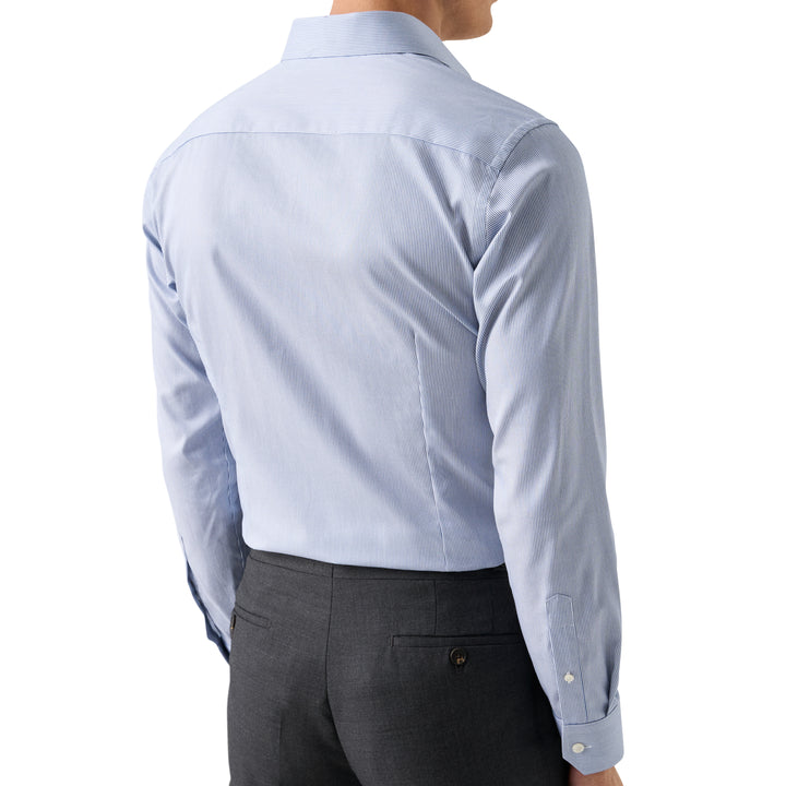 Contemporary Fit Fine Stripe Signature Twill