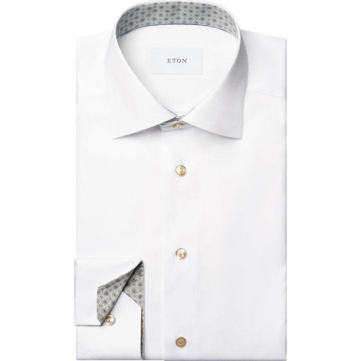 Slim Fit Signature Twill with Medallion Print Details