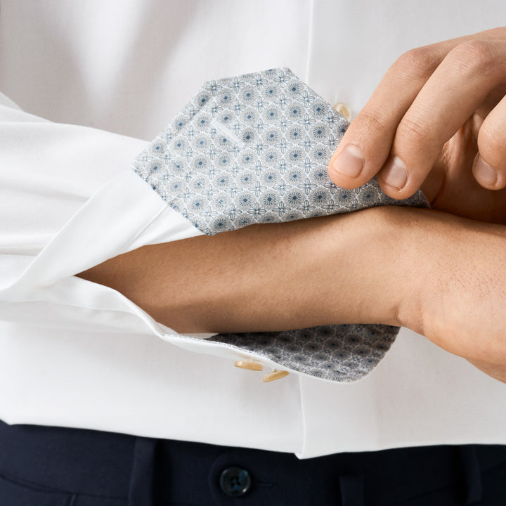 Slim Fit Signature Twill with Medallion Print Details