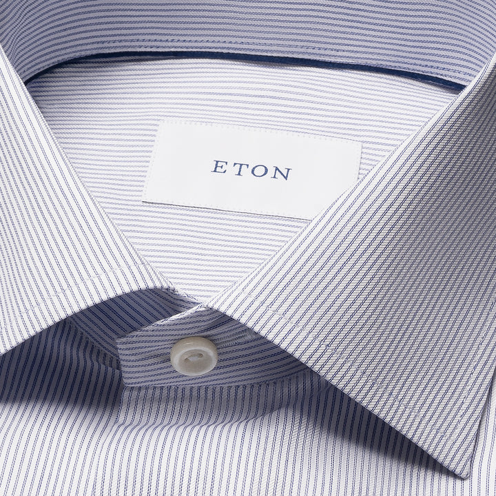 Slim Fit Striped Signature Twill