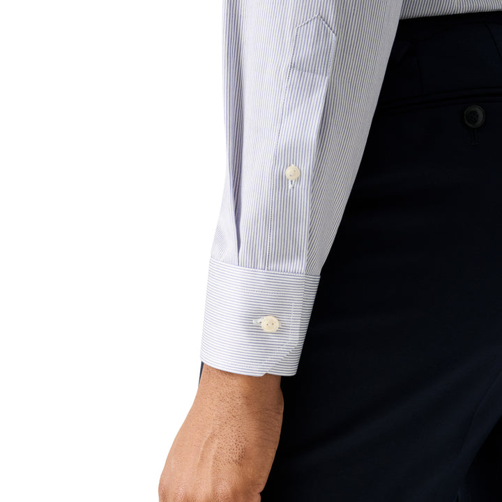 Slim Fit Striped Signature Twill