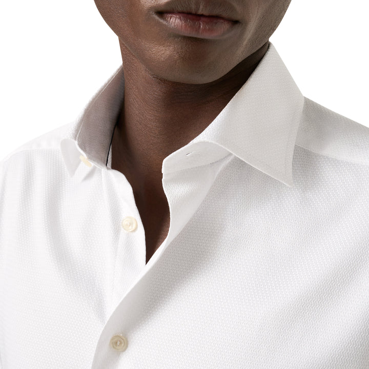 Slim Fit Semi Solid Dobby