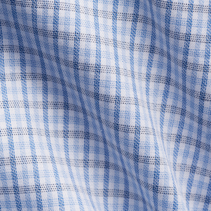 Contemporary fit Micro Check Twill