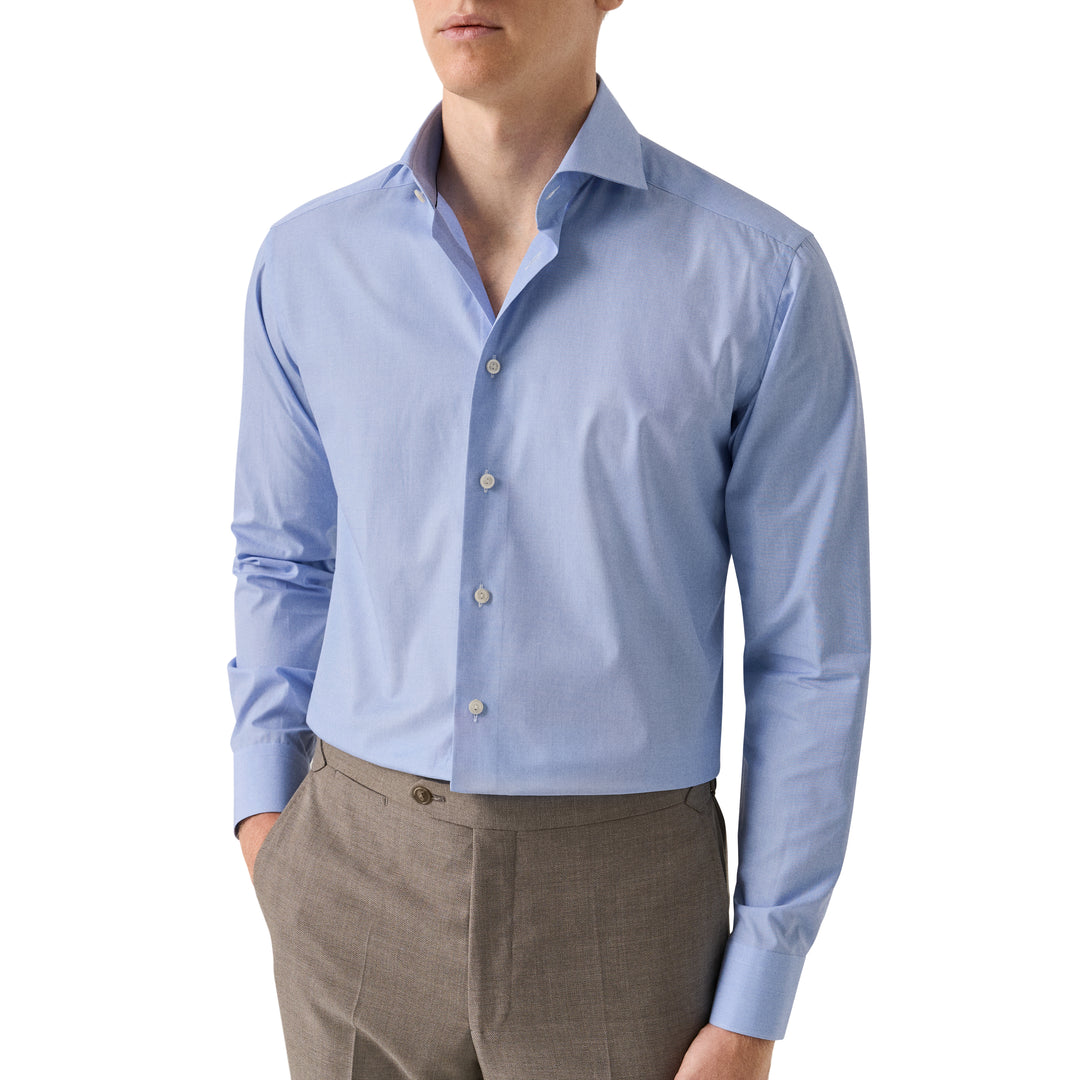 Slim Fit End on End Breeze Poplin