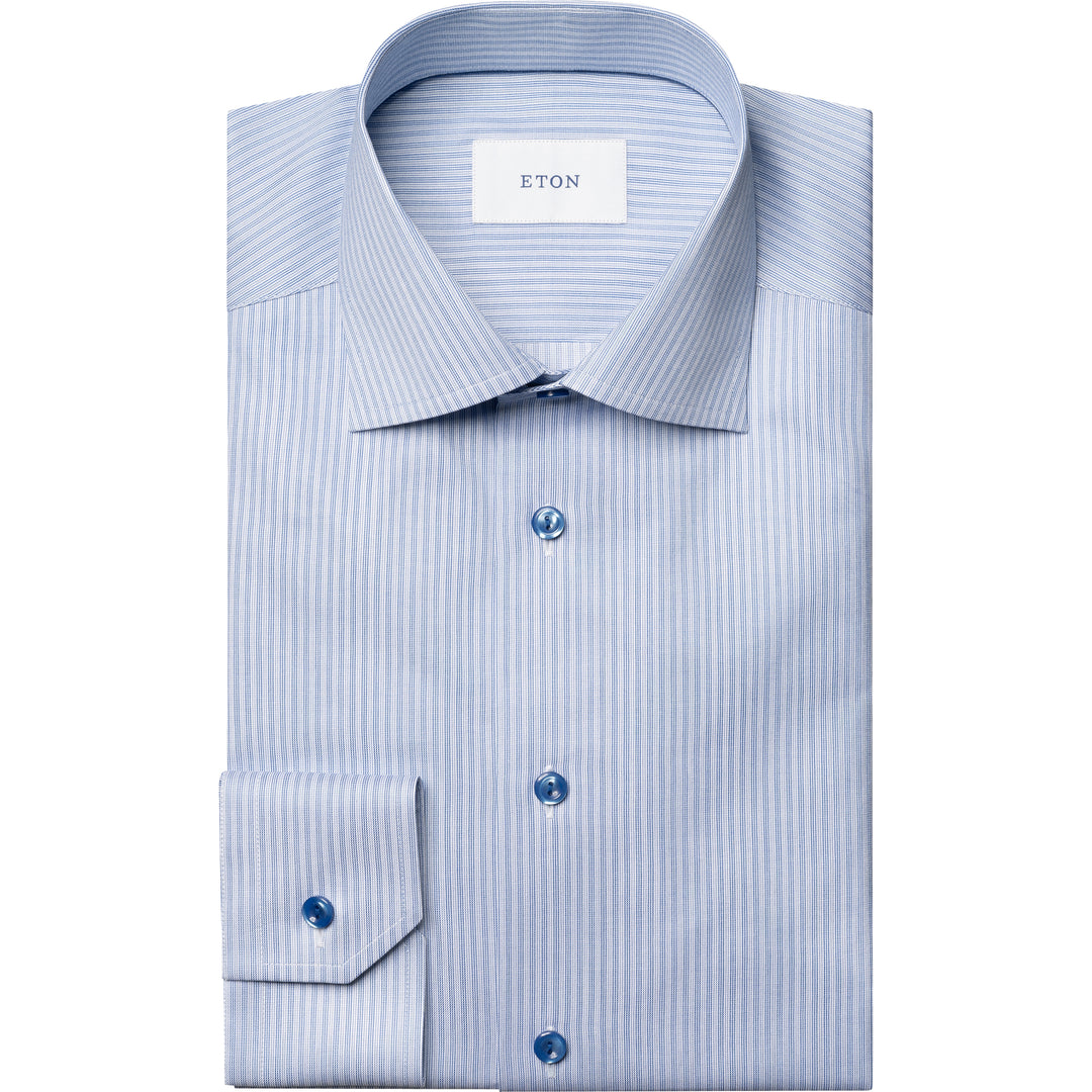 Contemporary Fit Striped Signature Twill