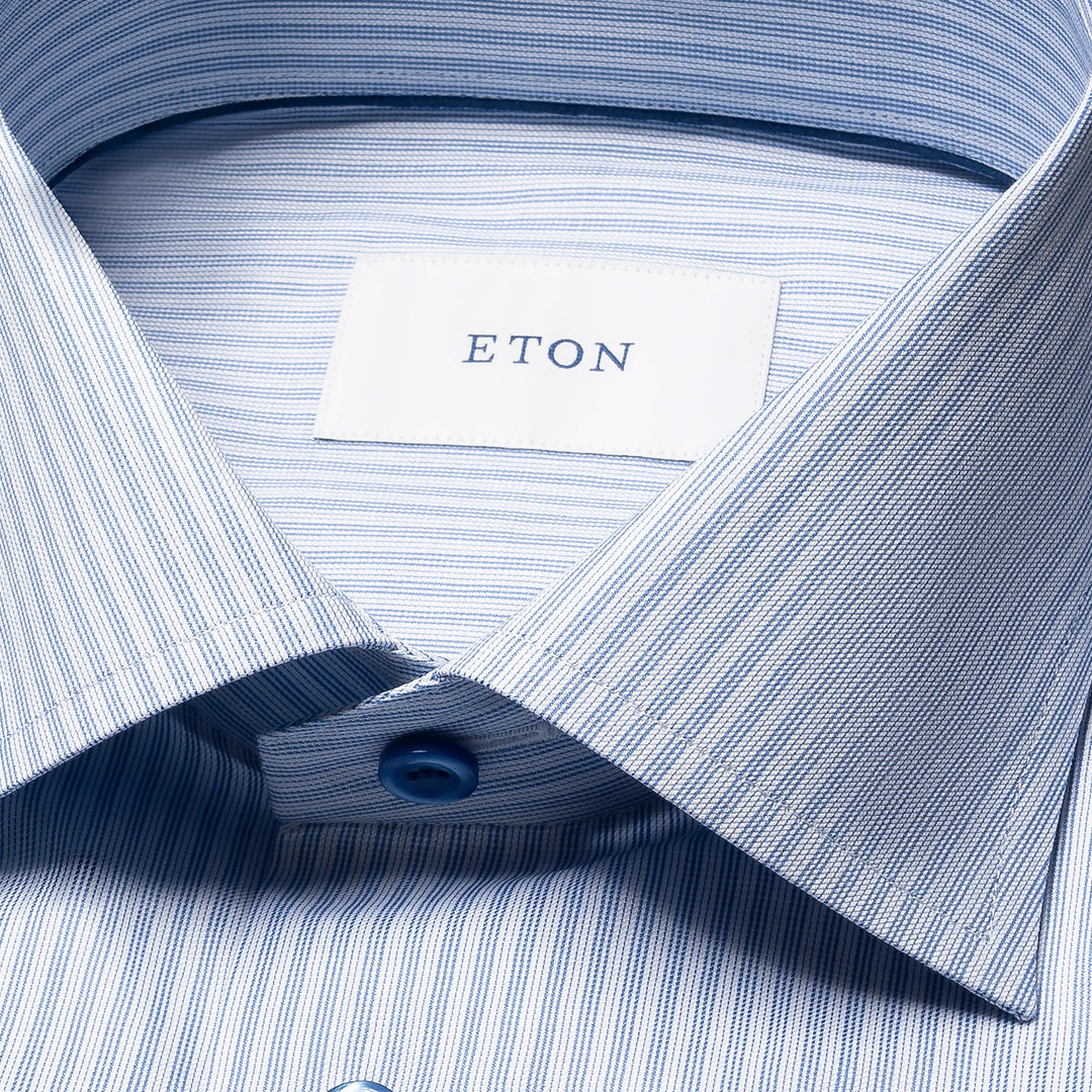 Contemporary Fit Striped Signature Twill