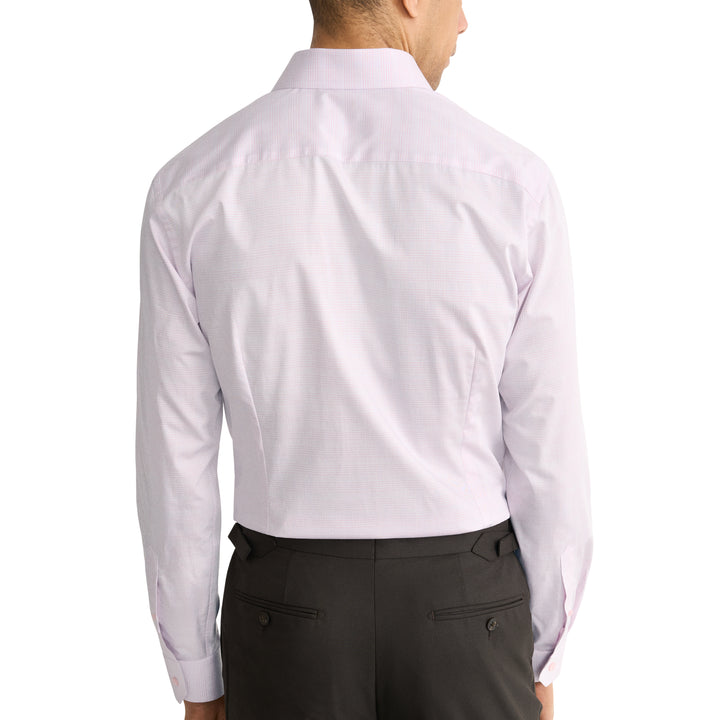 Slim Fit Prince of Wales Check Twill with Colour Coordinated Buttons and Button Thread