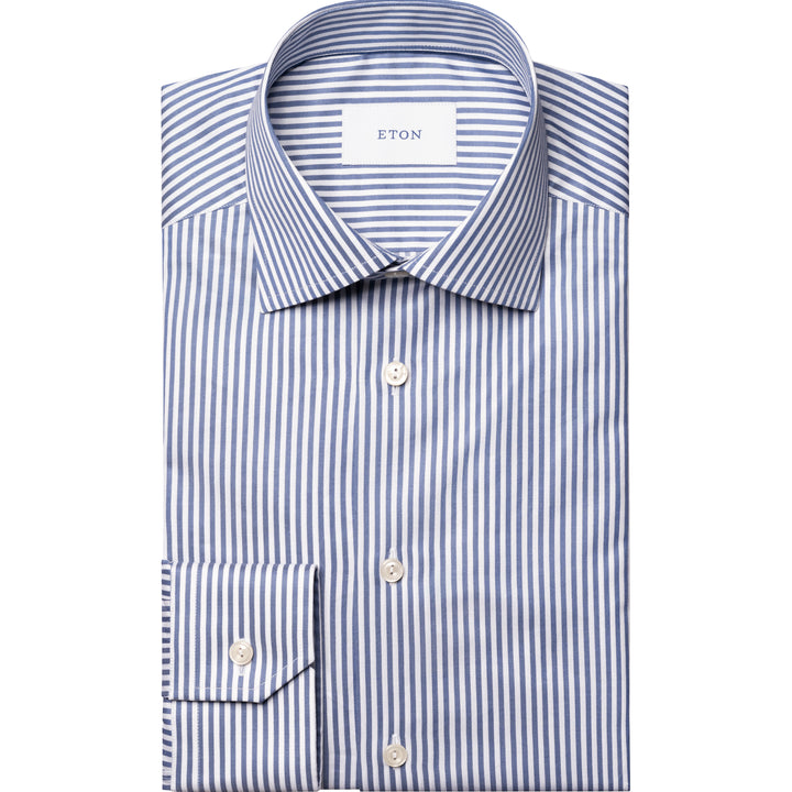 Slim Fit Bengal Striped Twill