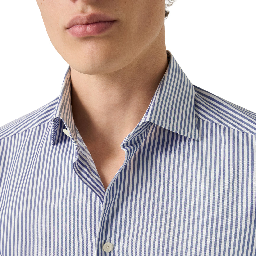 Slim Fit Bengal Striped Twill