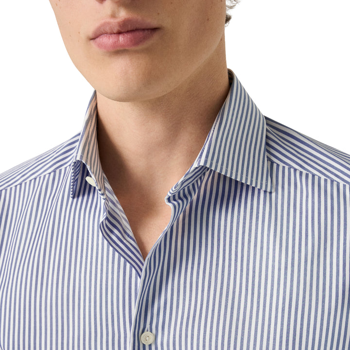 Slim Fit Bengal Striped Twill