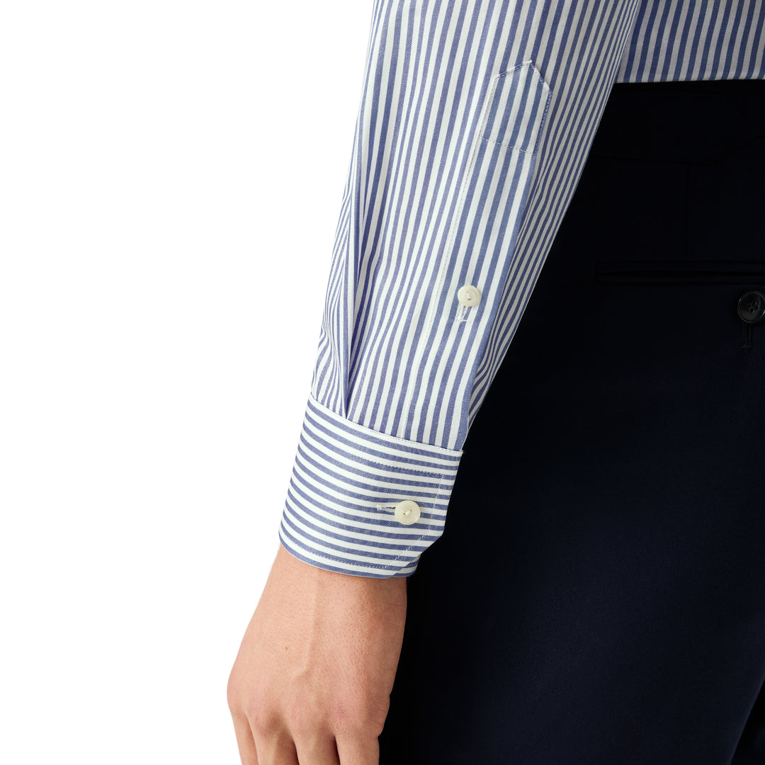 Slim Fit Bengal Striped Twill