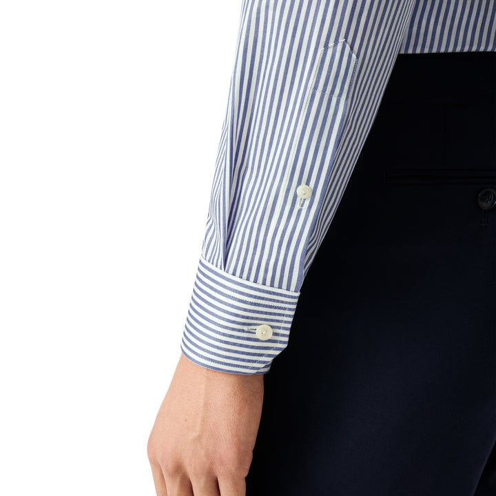 Slim Fit Bengal Striped Twill
