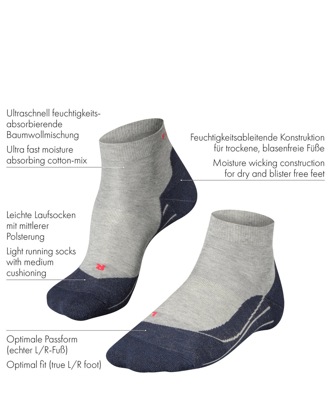 RU4 Endurance Short Women Running Short Socks