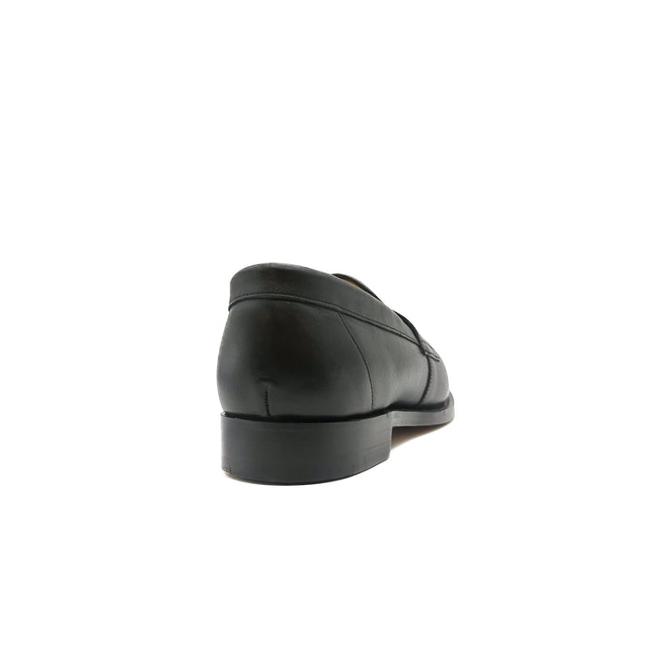Portsmouth Black Calf Leather Penny Loafer