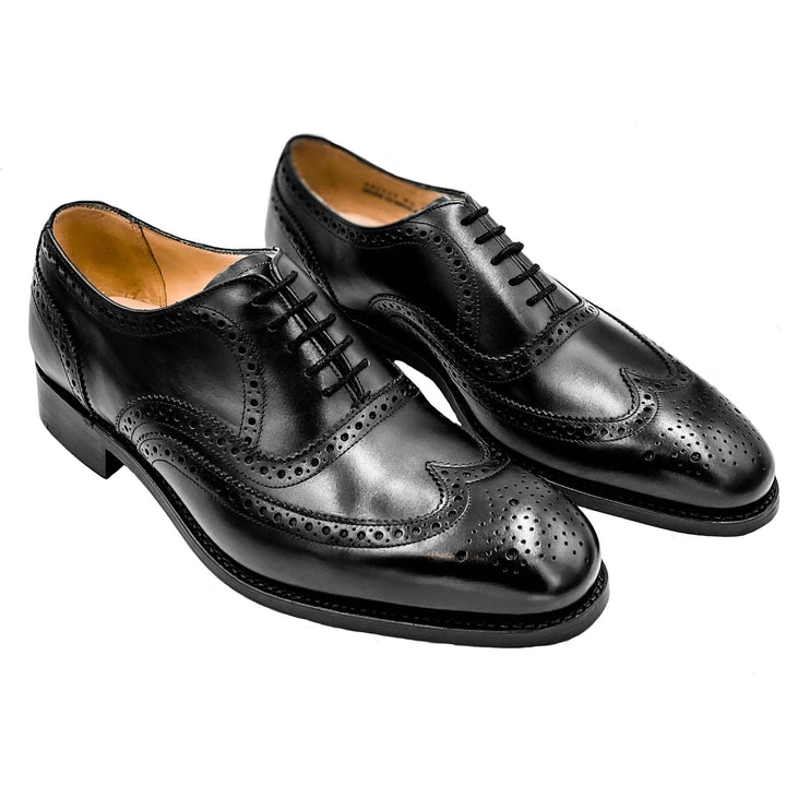 Malton Black Calf Leather Brogue